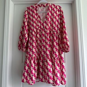 Short Printed Tiered Dress